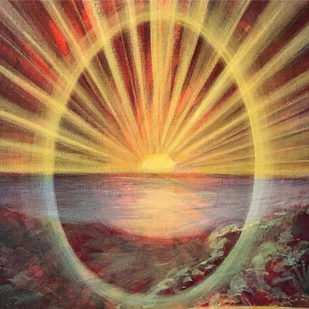Amanda Sage, Sunset misch sketch as the big floating fire ball