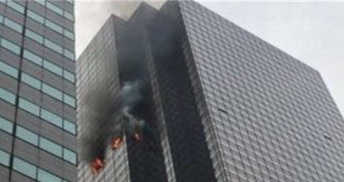 یک کُشته و چهار زخمی در آتش‌سوزی برج ترامپ در نیویورک