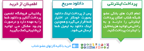 پرداخت اینترنتی - دانلود سریع - اطمینان از خرید