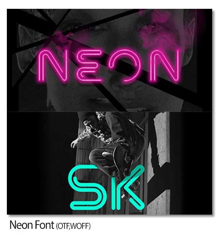 فونت انگلیسی Neon