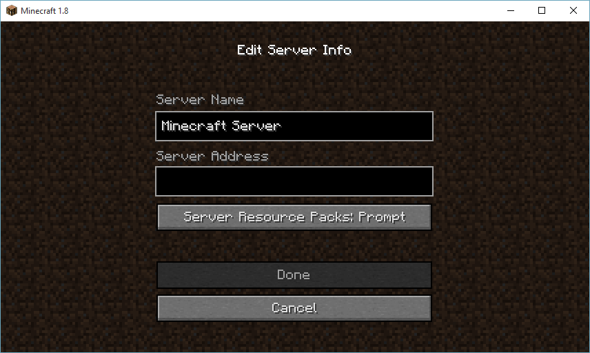 add server in minecraft