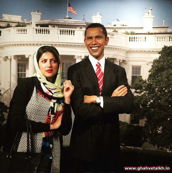 عکس جنجالی هلیا امامی در کنار باراک اوباما