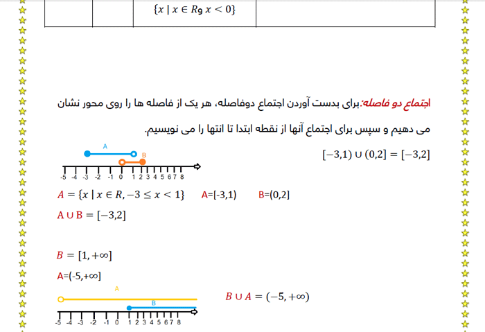 نمونه دهم از پکیج آموزش درس اول و دوم ریاضی