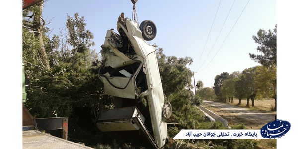 حادثه ای دیگر در جاده حبیب آباد-دولت آباد