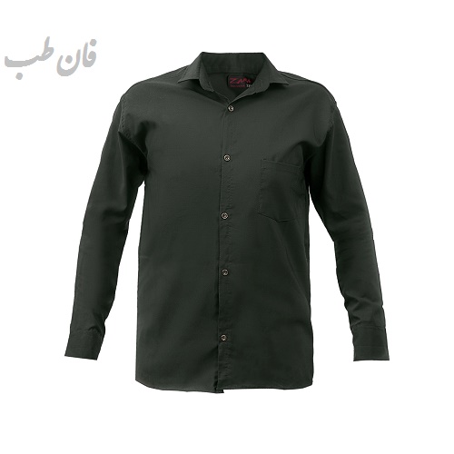 پیراهن ساده آزار AZAR مردانه سبز مدل ADIB