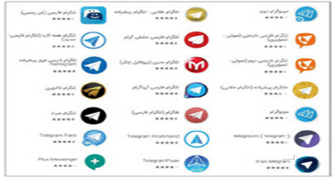 اندر حکایت نسخه‌ های فارسی تلگرام