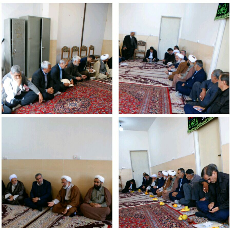 جلسه بررسی مسائل و مشکلات ستاد برگزاری نماز جمعه  وزوان با حضور مسئولین استانی و شهرستانی در دفتر امام جمعه وزوان