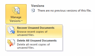 برگرداندن فایل ورد ذخیره نشده