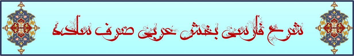 شرح فارسی بخش عربی صرف ساده، اقسام مذکر و مؤنث