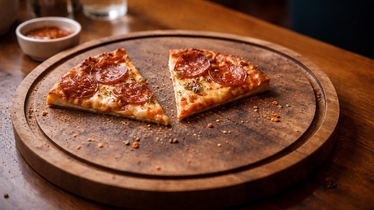 تکه آخر پیتزا