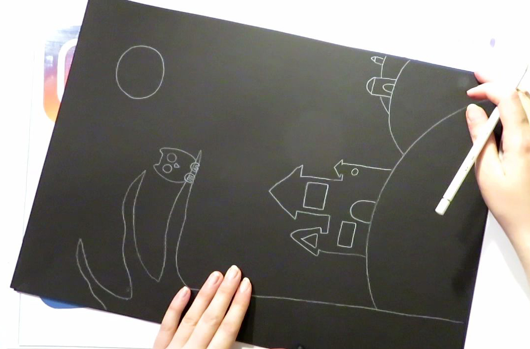 آموزش نقاشی کودک با موضوع هالووین
