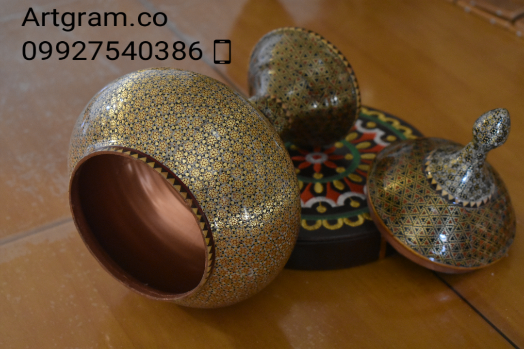 شکلات خوری خاتم کاری،شکلات خوری خاتمکاری