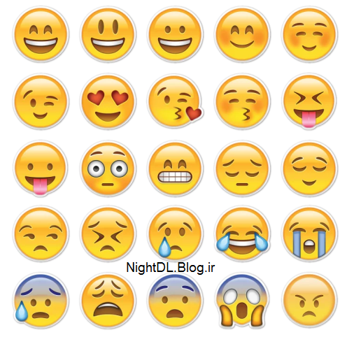 دانلود رایگان تمام شکلک ایموجی emoji های تلگرام و واتساپ