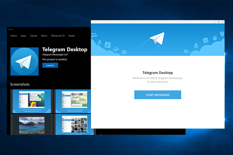 آمدن نرم‌ افزار دسکتاپ تلگرام به فروشگاه ویندوز مایکروسافت