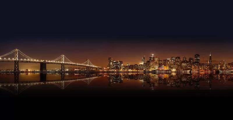 والپیپر پل خلیج سانفرانسیسکو اوکلند San Francisco Oakland Bay Bridge 4