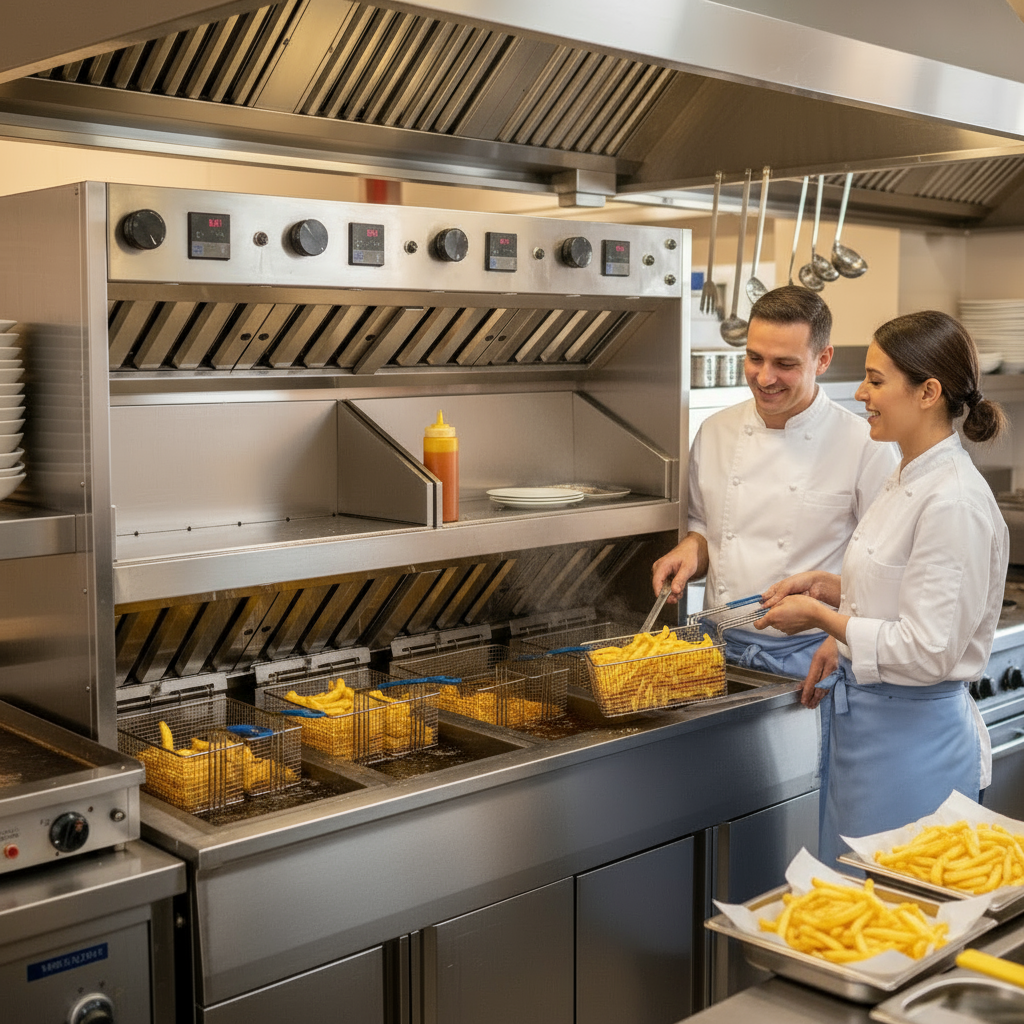 دستگاه سرخ کن سیب زمینی بلژیکی 