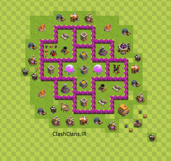 maps Town Hall level 6