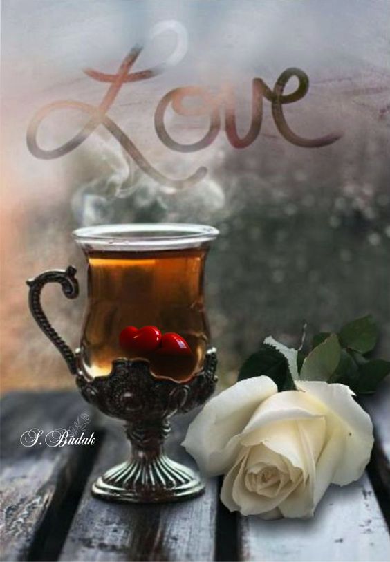 عکس فنجان چای در فصل پاییز برای پروفایل