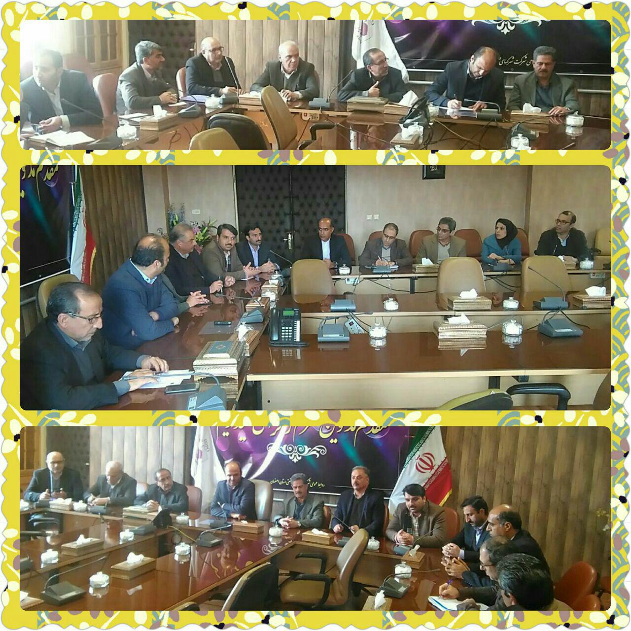 جلسه دردفتر مدیر عامل شرکت شهرک های استان اصفهان درخصوص فاضلاب شهر علویجه