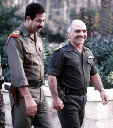 شاه حسین اردنی و صدام حسین