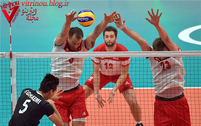 فزهاد قائمی بهترین بازیکن بازی ایران و لهستان در المپیک 2016 ریو