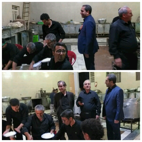 حضور شهردار و اعضای شورای اسلامی شهر در محل طبخ و توزیع غذای نذری حضرت اباعبدالله الحسین(ع) و خداقوت گویی به خادمین- مسجد جامع وزوان حضور شهردار و اعضای شورای اسلامی شهر در محل طبخ و توزیع غذای نذری حضرت اباعبدالله الحسین(ع) و خداقوت گویی به خادمین- مسجد جامع وزوان
