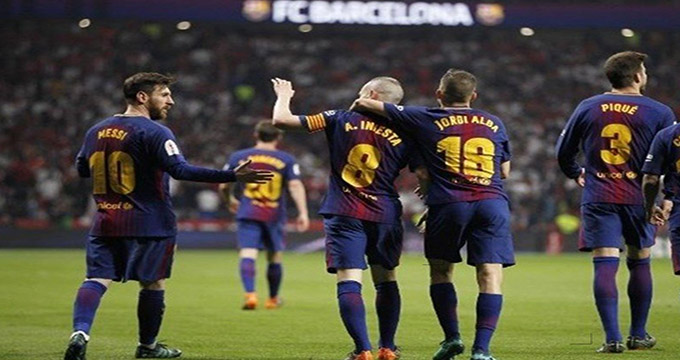 بارسلونا با گل‌باران کردن سویا قهرمان جام‌حذفی شد/ تقدیم به کاپیتان اینیستا