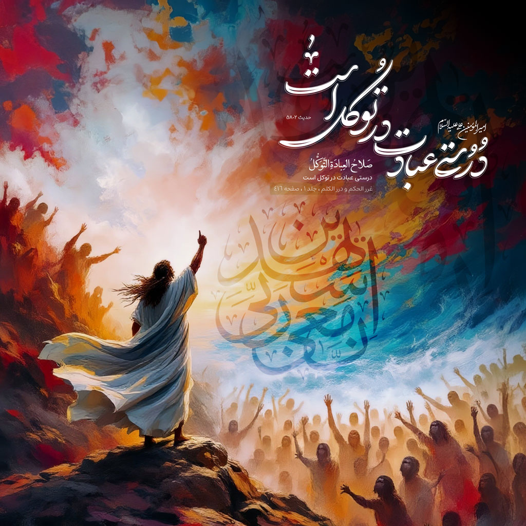 درستی عبادت در توکل است