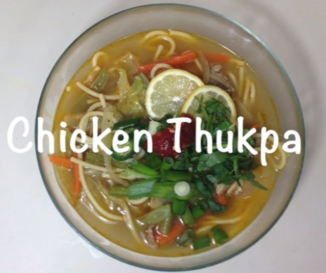 دستور غذای نپالی / مرغ Thukpa