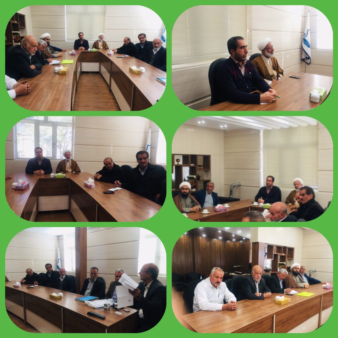 جلسه بررسی مسائل و مشکلات مصلی نماز جمعه شهر وزوان در محل دفتر شهردار