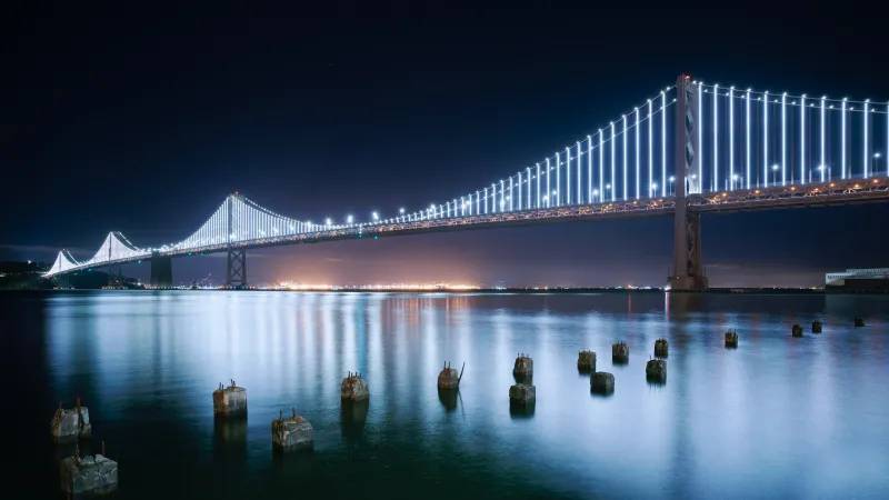 والپیپر پل خلیج سانفرانسیسکو اوکلند San Francisco Oakland Bay Bridge 1