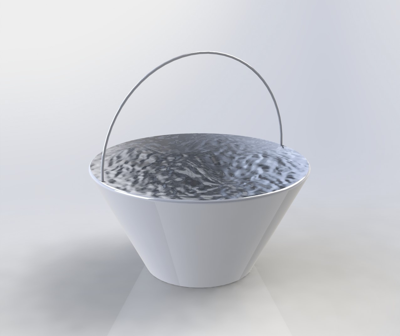 مدل سه بعدی سطل آب