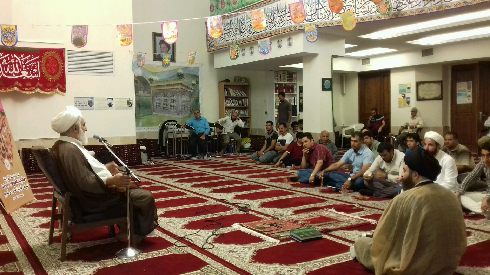 مراسم شام میلاد حضرت معصومه در مسجد امام خمینی مشهد