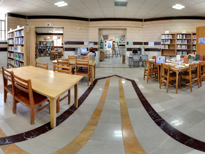 تور مجازی کتابخانه عمومی امام صادق(ع) | نیم‌ور