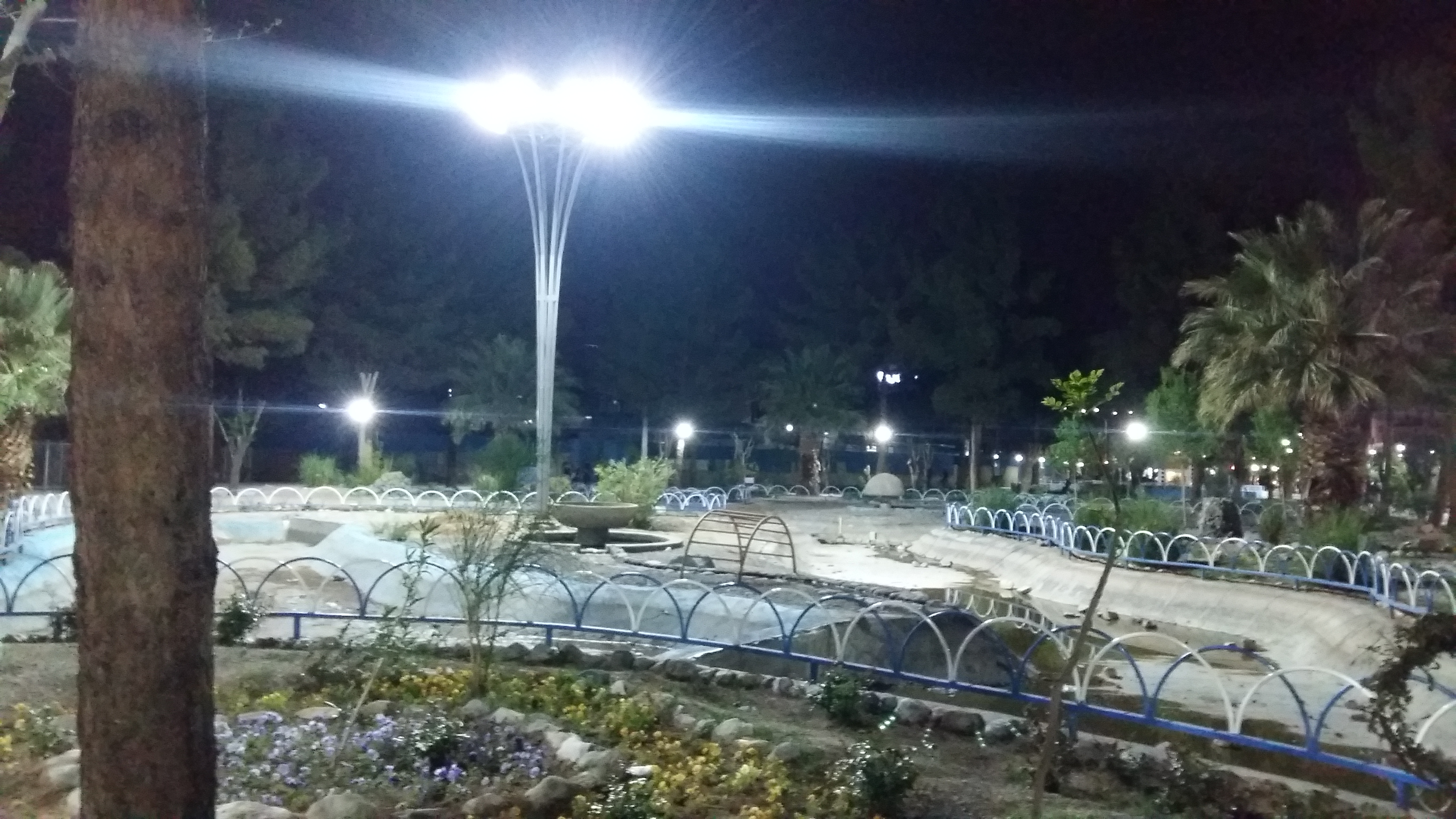 پروژه روشنایی پارک مطهری استان کرمان(شرکت صنایع سبز)