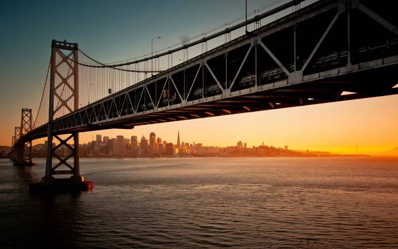 والپیپر پل خلیج سانفرانسیسکو اوکلند San Francisco Oakland Bay Bridge 2