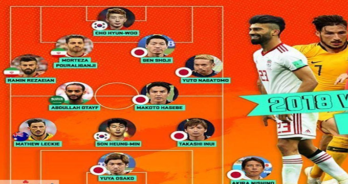 ترکیب منتخب آسیایی‌های جام جهانی