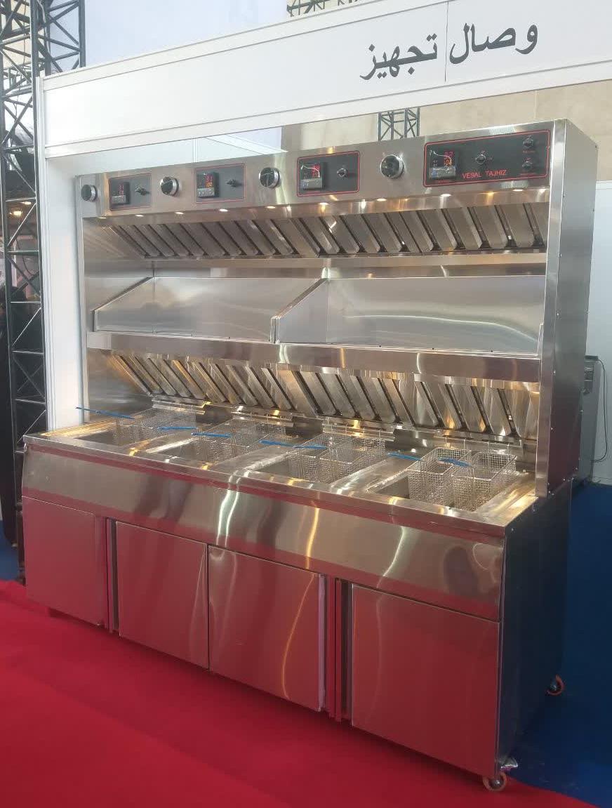 دستگاه سرخ کن سیب زمینی بلژیکی در غرفه وصال تجهیز نمایشگاه بین المللی شهر آفتاب دستگاه سرخ کن سیب زمینی بلژیکی