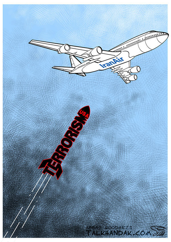 حمله آمریکا به هواپیمای مسافری ایران