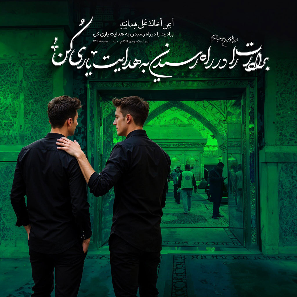 برادرت را در راه رسیدن به هدایت یاری کن