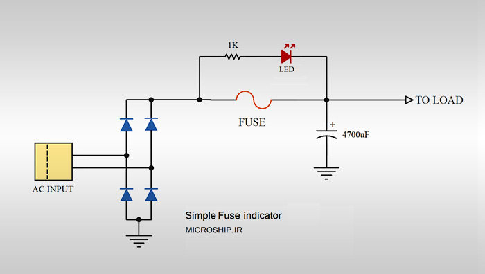 مدار نشانگر سوختن فیوز