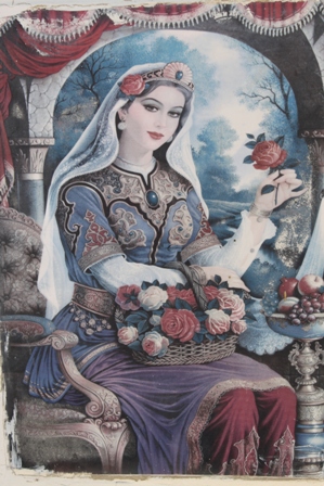 طرح نقاشی نصب شده در باغ شاهنامه