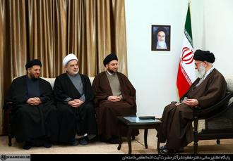 دیدار رئیس و اعضای اصلی تحالف ملی شیعیان عراق با رهبر معظم انقلاب اسلامی