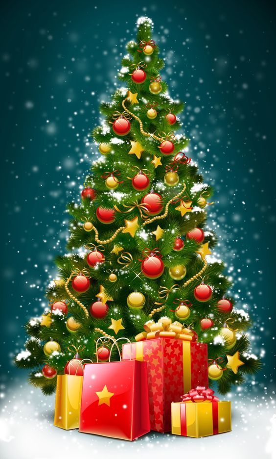 عکس درخت کریسمس برای صفحه موبایل