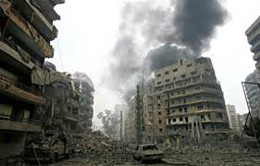 بمباران لبنان و تخریب منازل مردم عادی