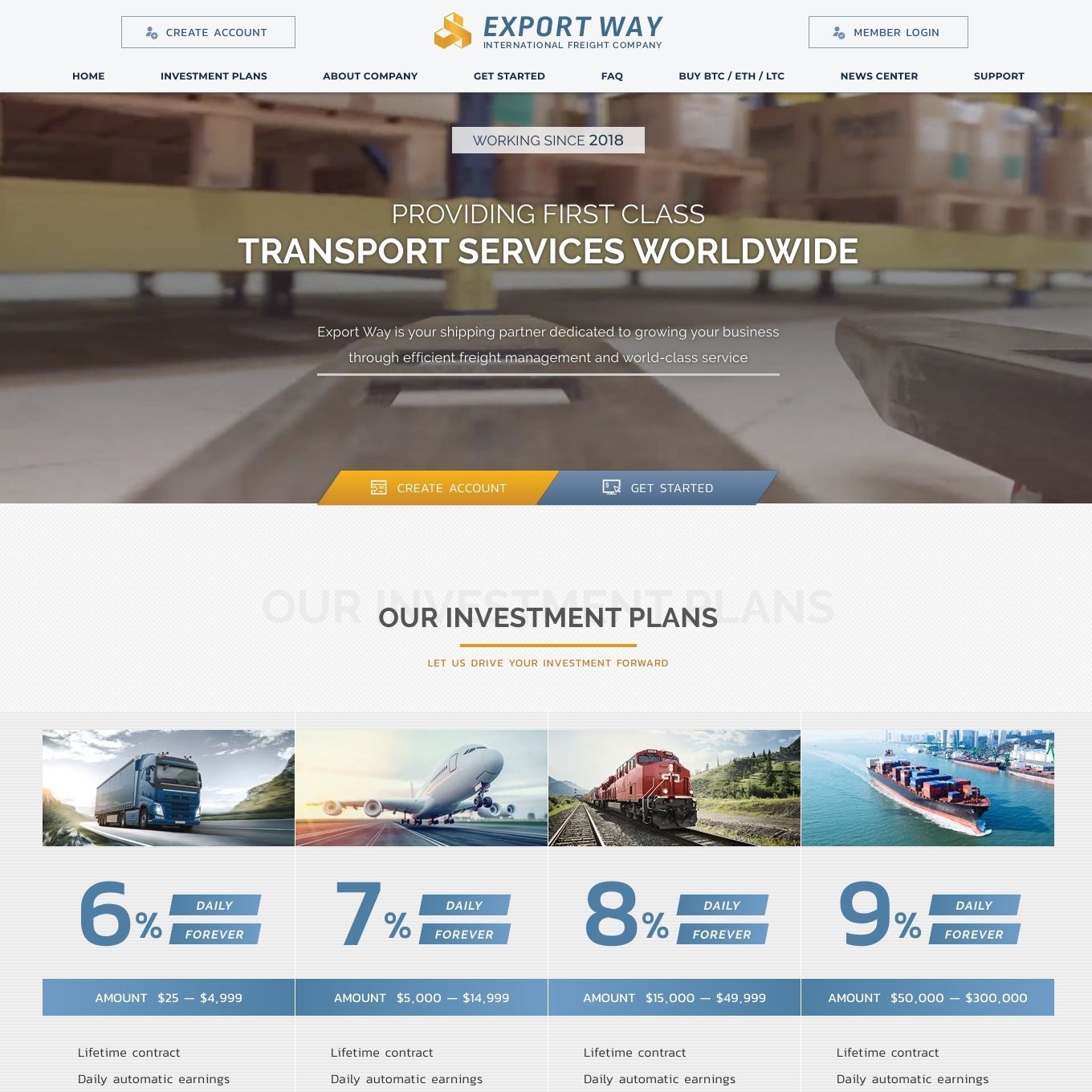 سایت سرمایه گذاری ExportWay