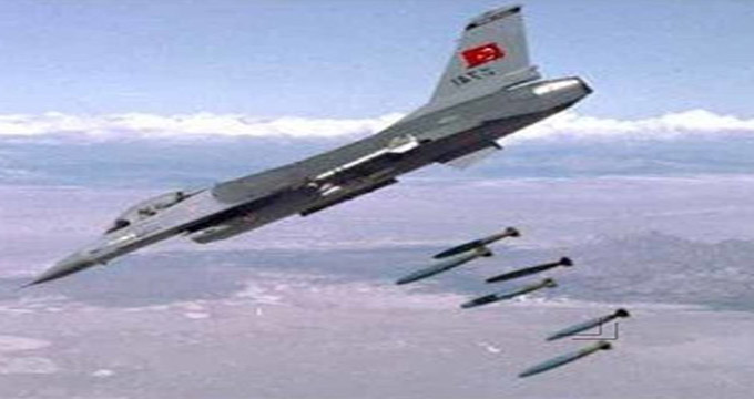 حمله جنگنده‌های نیروی هوایی ترکیه به شمال عراق