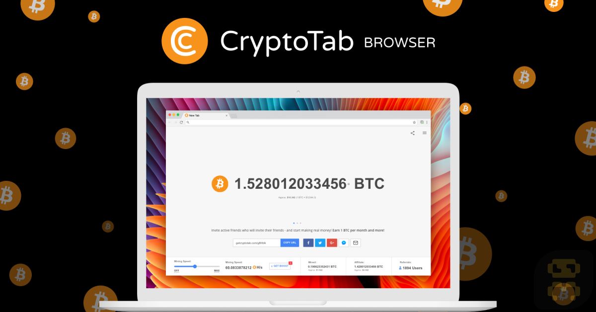 استخراج بیت کویین با CryptoTab Browser