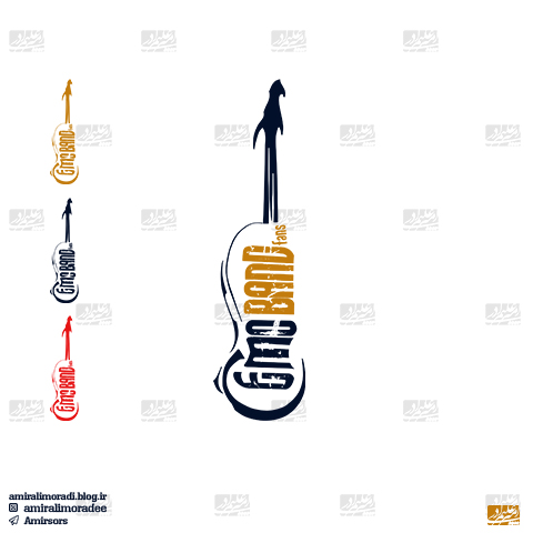 طراحی لوگو گروه موسیقی امو باند