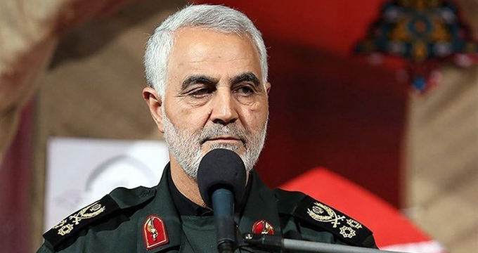 واکنش سردار سلیمانی به آتش زدن پرچم ایران